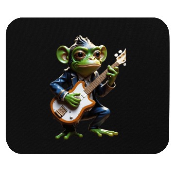 Discover Musical Monkey with Guitar Mouse Pads