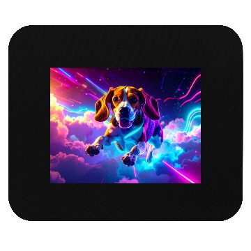 Discover Cyberpunk Beagle Mouse Pads