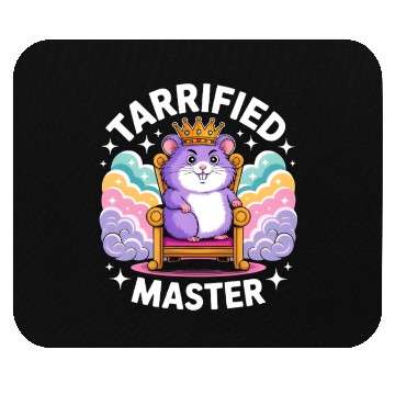 Discover Regal Hamster Crown Illustration Mouse Pads