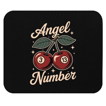 Discover Angel Number 313 Retro Cherry Mouse Pads