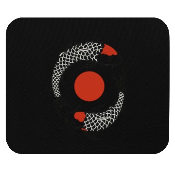 Discover Koi Fish Yin Yang Symbol Mouse Pads