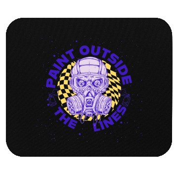 Discover Paint Outside the Lines Graphic Mouse Pads