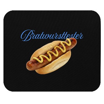 Discover Hot Dog with Mustard Illustration Mouse Pads