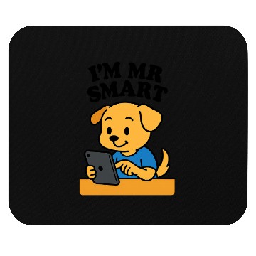 Discover Digital Puppy Exploring on Tablet Mouse Pads