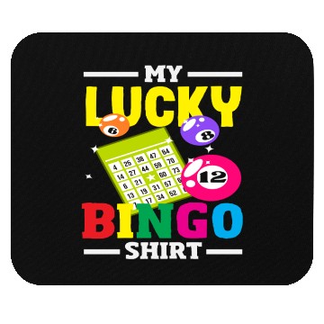 Discover Lucky Bingo Skein Print Design Mouse Pads