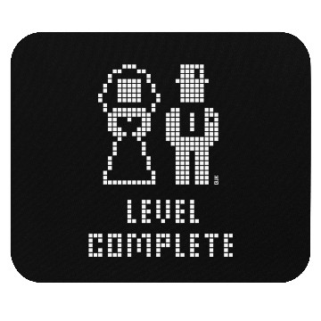 Discover Level Complete (Wedding / Stag Party / Pixel / W) Mouse Pads
