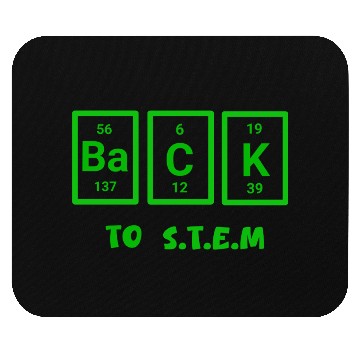 Discover Back to STEM science word art Mouse Pads