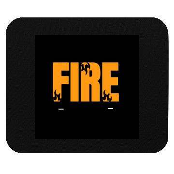Discover Fiery Abstract Flame Typography Design Mouse Pads