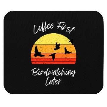 Discover Coffee Fire Birdwatching Sunset Mouse Pads