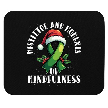 Discover Let Your Mental Health Be Merry and Bright Holiday Mouse Pads