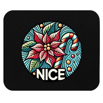 Discover Festive Poinsettia Holiday Patch Mouse Pads