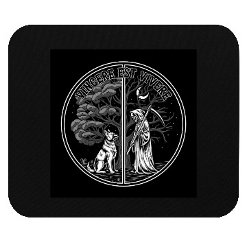 Discover Dark Forest and Fox Design Mouse Pads
