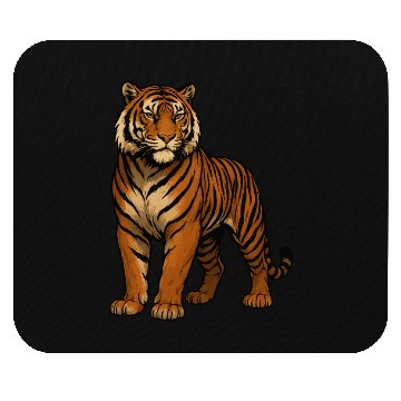 Discover Tiger - Wild Animal Mouse Pads