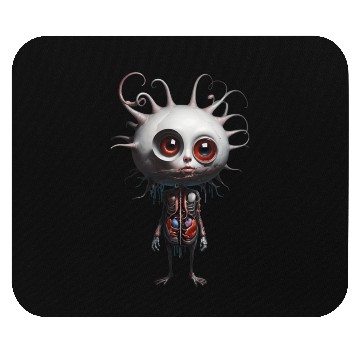 Discover Whimsical Alien Creature Illustration Mouse Pads