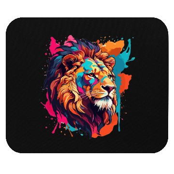Discover Lion Vector Painting Mouse Pads