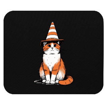 Discover Traffic Cone Cat Mouse Pads
