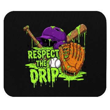 Discover Respect the Drip Baseball Fan Halloween  Mouse Pads