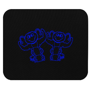 Discover 2 Caterpillars Bodybuilder Team Muscle Building Mouse Pads