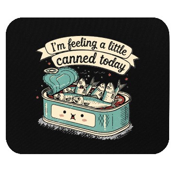 Discover Whimsical Canned Fish Humor Design Mouse Pads