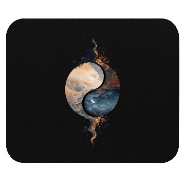 Discover Yin Yang Celestial Balance Design Mouse Pads