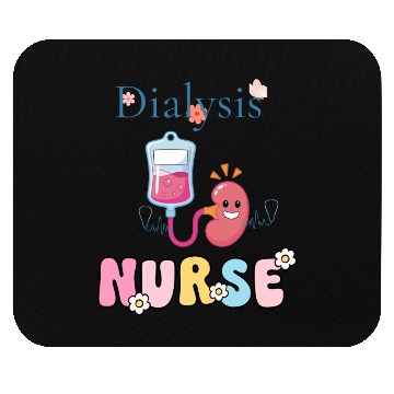 Discover Dialysis Nurse Illustration Mouse Pads