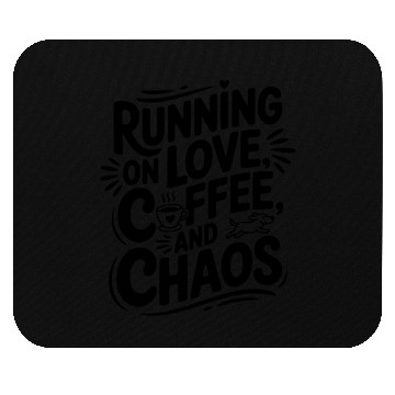 Discover Running on Love Coffee and Chaos Mouse Pads