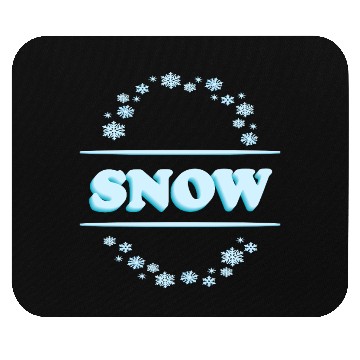 Discover Snowflake Circle Winter Design Mouse Pads