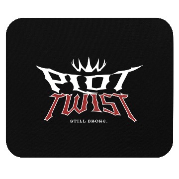 Discover Plot Twist Rugged Crowned Skull Design Mouse Pads