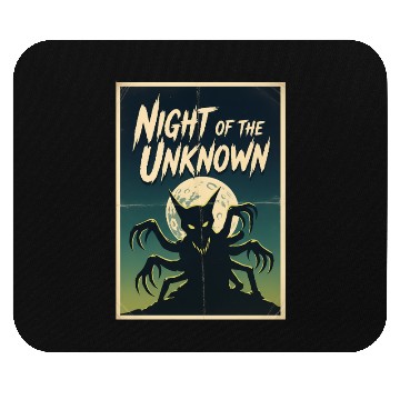 Discover Night of the Unknown Creature Mouse Pads