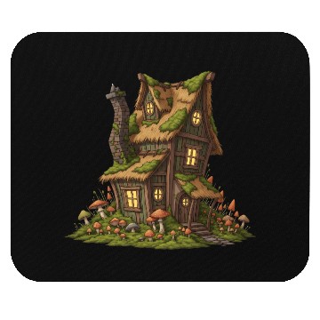 Discover Enchanted Mushroom Cottage Mouse Pads