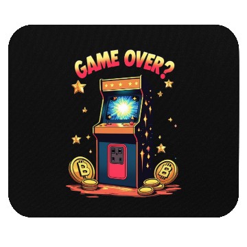 Discover Retro Arcade Game Over Illustration Mouse Pads