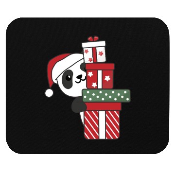Discover Panda Christmas Gift Winter Animals Pandas Mouse Pads