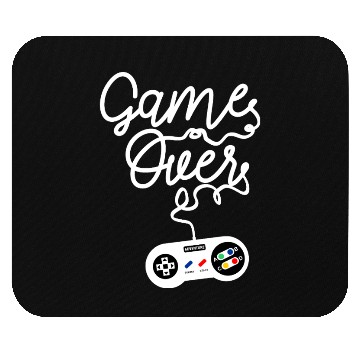Discover Game Over Gaming Console Illustration Mouse Pads