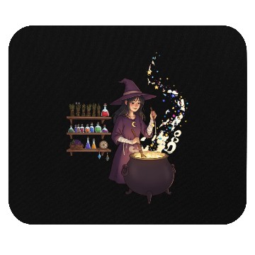 Discover Enchanted Witch Potion Craft Design Mouse Pads