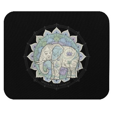 Discover Elephant Mandala Mindfulness Design Mouse Pads