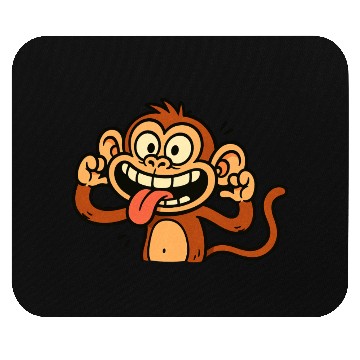 Discover Playful Monkey Cartoon Design Mouse Pads