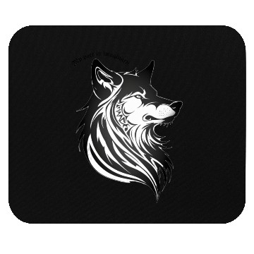 Discover My Pack Is Imaginary - Lone Wolf Mouse Pads
