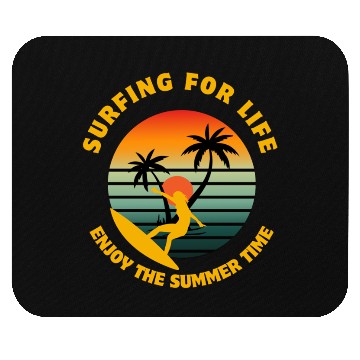 Discover Surfing for Life Sunset Design Mouse Pads