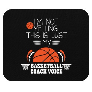 Discover Basketball Coach Voice – Funny Basketball Coach  Mouse Pads
