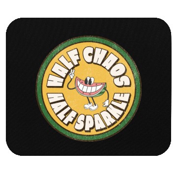 Discover Watermelon Half with Playful Smile Mouse Pads