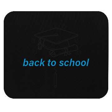 Discover Graduation Cap and Scroll Back to School Print Mouse Pads