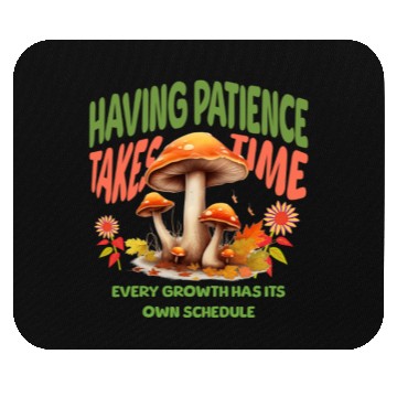 Discover Autumn Mushrooms Growth Message Mouse Pads