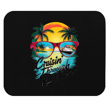 Discover Cruisin’ Through Paradise: Tropical Escape Vibe Mouse Pads
