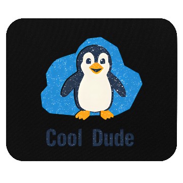 Discover Arctic Penguin with Snow Effect Mouse Pads
