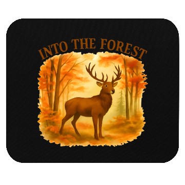 Discover Into the Forest – Autumn Deer Mouse Pads