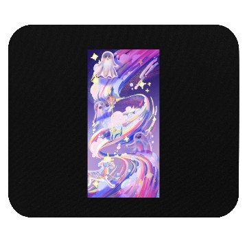 Discover Galaxy Ghost Mouse Pads