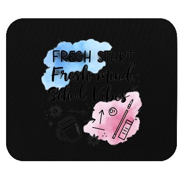 Discover Fresh School Vibes Watercolor Design Mouse Pads