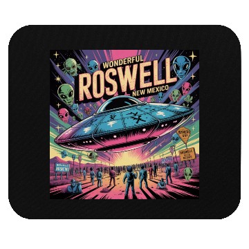 Discover Roswell Alien Invasion Ufo Design Mouse Pads