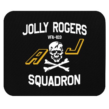 Discover Jolly Rogues Squadron Skull Emblem Mouse Pads