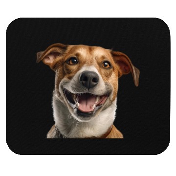 Discover Joyful Jack Russell Dog Illustration Mouse Pads